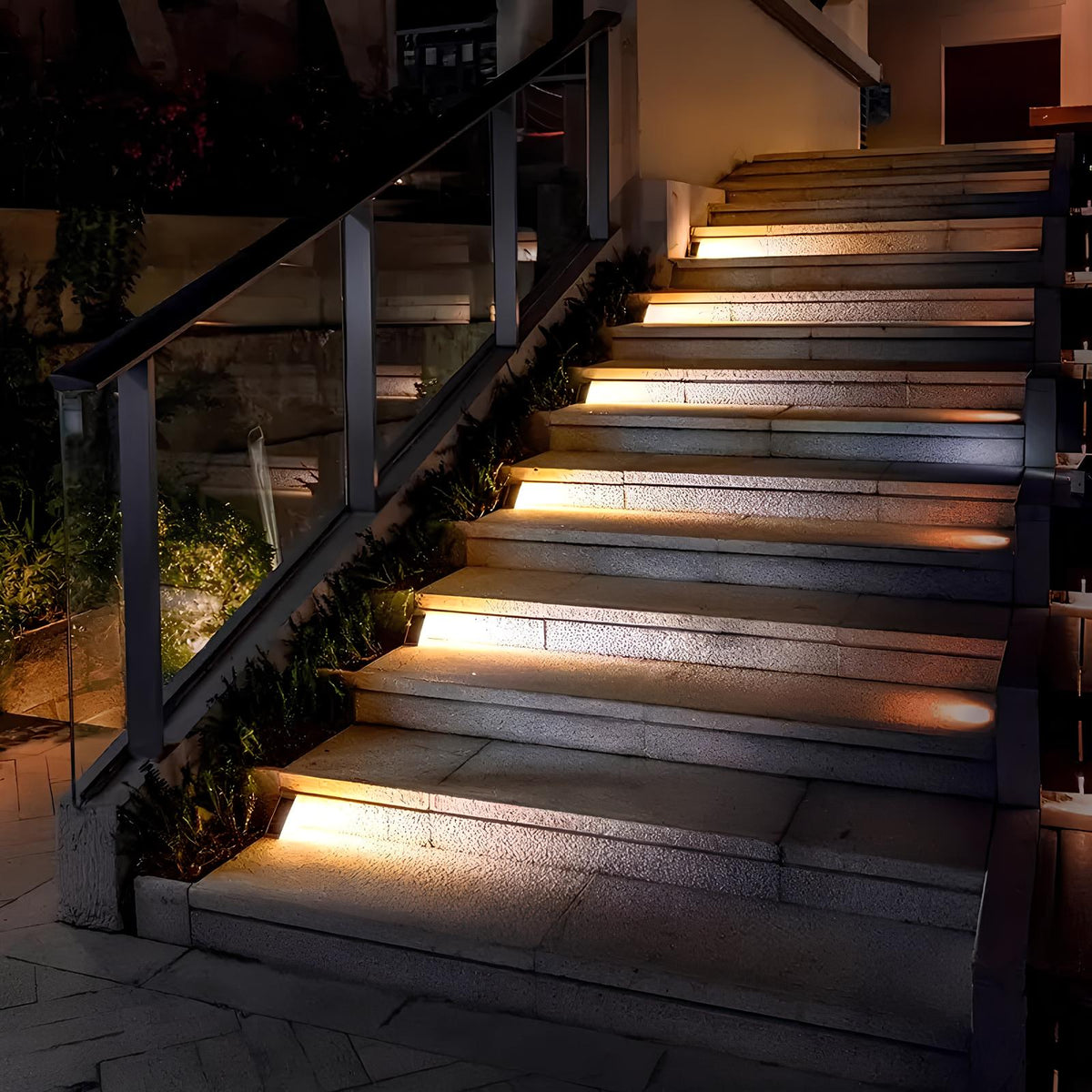 Luna Solar Powered Stair Lights Pack of 4Pack,10 Pack,20Pack