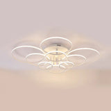 Acrylic Led Semi Flush Mount Ceiling Light In Warm/White With Simple Design - Available 4/6/8