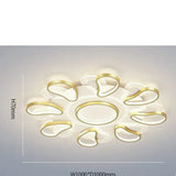 Acrylic Living Room Ceiling Lamp Led Petal Shaped Bedroom Modern Simple Household Restaurant Gold /