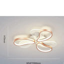 Acrylic Living Room Ceiling Lamp Led Petal Shaped Bedroom Modern Simple Household Restaurant Rose