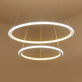 Adjustable 1/2/3-Light Pendant Chandelier With Acrylic Shade For Living Room Ceiling