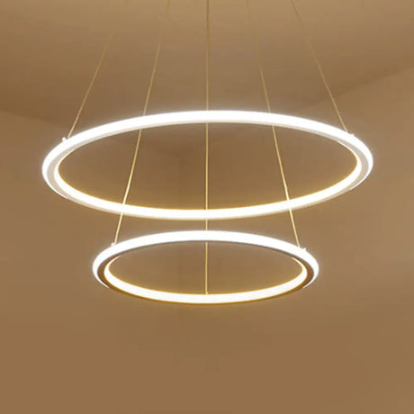 Adjustable 1/2/3-Light Pendant Chandelier With Acrylic Shade For Living Room Ceiling