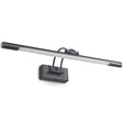 Adjustable Tubular Led Wall Sconce Vanity Light With Minimalistic Design And Plastic Shade Black /
