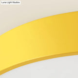 Adorable Giraffe-Themed Yellow Led Ceiling Mount Light For Baby Bedroom