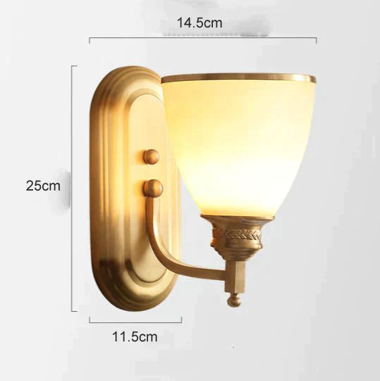 American Bedroom Bedside Copper Wall Lamp Lamps