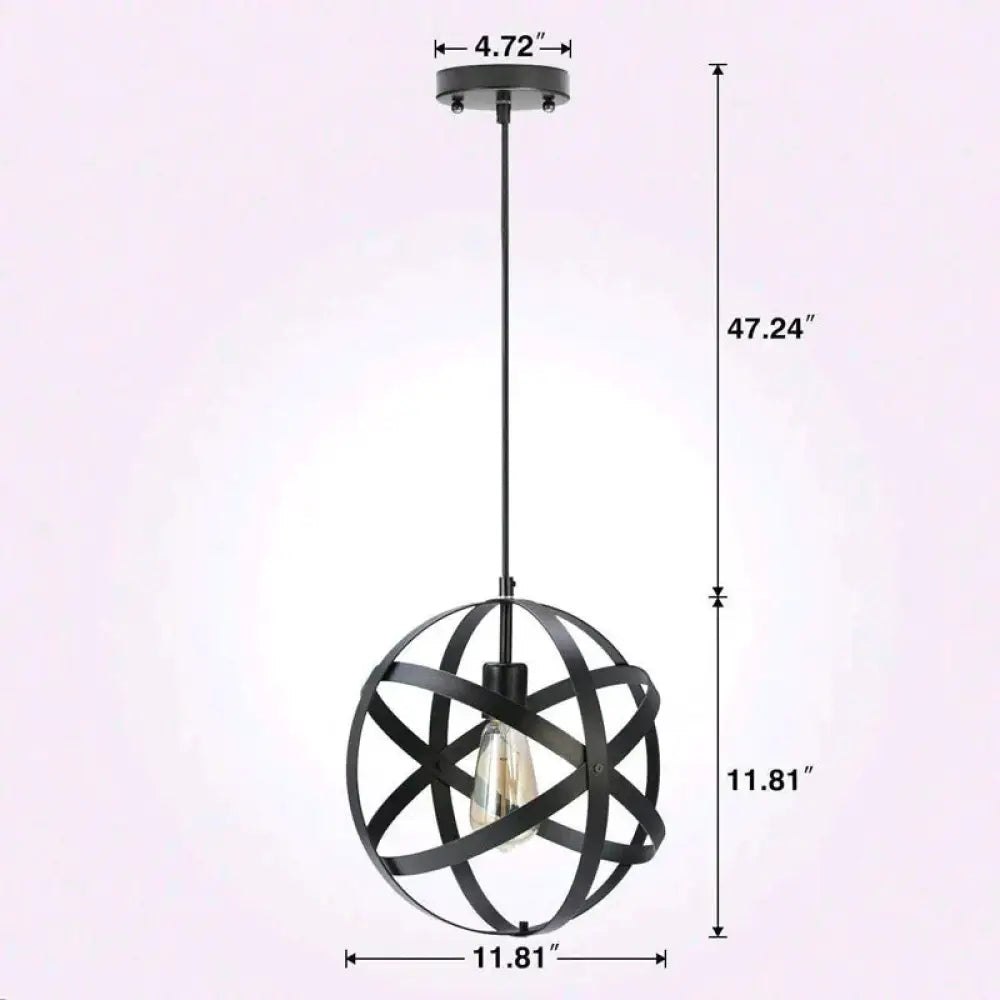 American Chandelier Industry Wind Led Lamps A- Black 30Cm / No Light Source Pendant