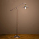 Antique Metal Flared Shade Floor Lamp: Stylish 1-Head Living Room Standing Light In Bronze With