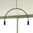 Arched Pendant Lighting With Led For Bar - Contemporary Black Metal 2/3/5 Lights 2 /