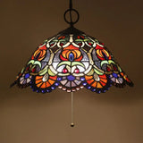 Artisan Glass Black Chandelier Pendant - Hand-Crafted Domed 3-Light Mediterranean Lamp / I
