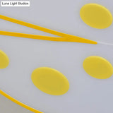 Baby Room Cartoon Ladybug Ceiling Mount Light - Slim Acrylic & Metal Lamp