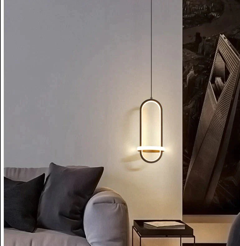 Bedside Chandelier Modern Simple Long-Line Atmosphere Lamp Pendant