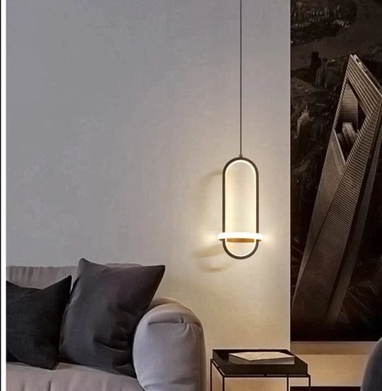 Bedside Chandelier Modern Simple Long-Line Atmosphere Lamp Pendant