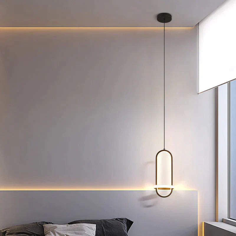 Bedside Chandelier Modern Simple Long-Line Atmosphere Lamp Pendant