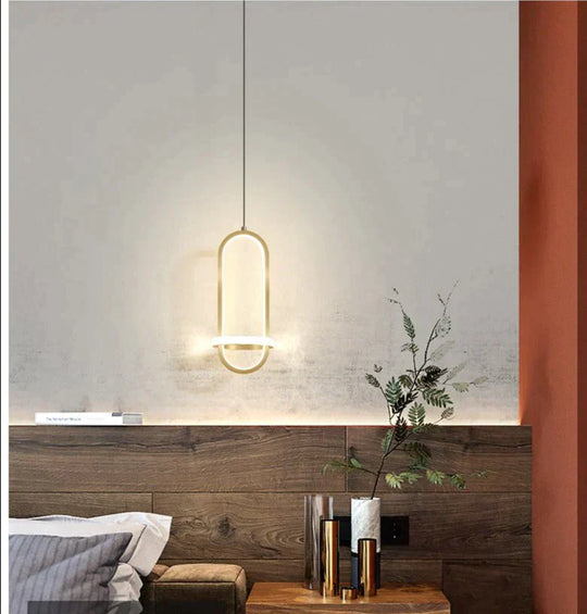 Bedside Chandelier Modern Simple Long-Line Atmosphere Lamp Pendant