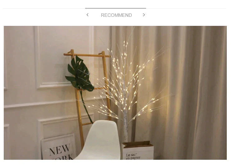 Birch Tree Lights Glow Tree Lights LED Christmas Simulation Tree New Year Lights Floor Lamps