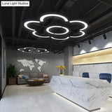 Black Arc Led Chandelier: Simplicity Meets Style In A Metal Hanging Ceiling Light