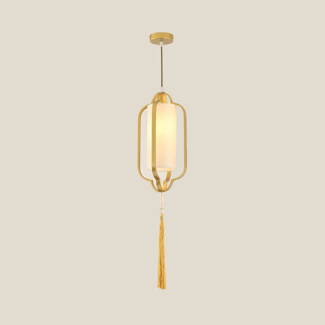 Black/Brass Caged Metal Ceiling Lamp - 1 Light Suspended Pendant For Traditional Bedrooms Brass