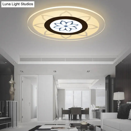 Blossom Acrylic Led Flushmount Ceiling Lamp In Warm/White 8’/16.5’20.5’ Wide