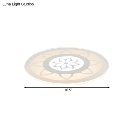 Blossom Acrylic Led Flushmount Ceiling Lamp In Warm/White 8’/16.5’20.5’ Wide