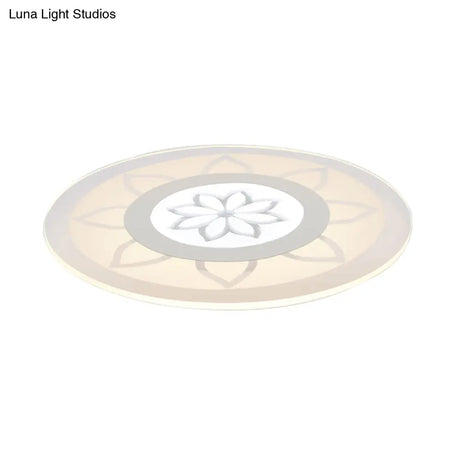 Blossom Acrylic Led Flushmount Ceiling Lamp In Warm/White 8’/16.5’20.5’ Wide