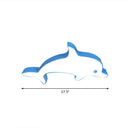 Blue Dolphin Led Ceiling Mount Children’s Flush Light For Swimming Pools / 27.5’