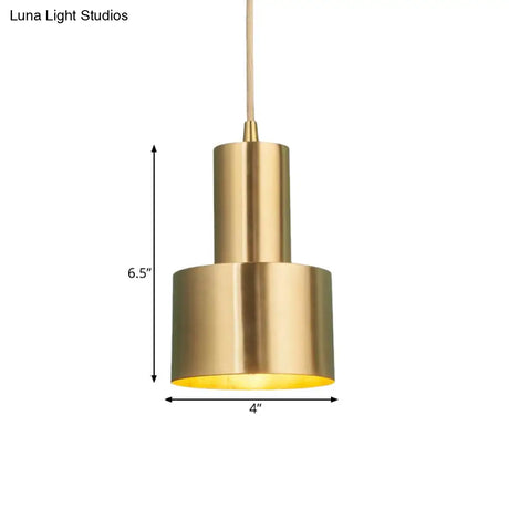 Brass Finish Mini Grenade Iron Pendulum Pendant Light – Postmodern Single Lighting Fixture