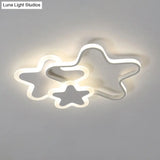 Cartoon Star Led Flush Mount Ceiling Light Fixture For Kids Room
