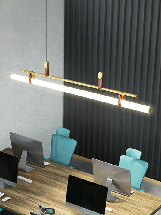 Casia V - Modern Linear LED Bar Pendant Lamp For Dinning Room Kitchen Office Space pendant Light