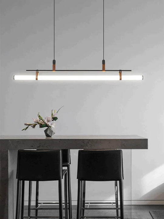 Casia V - Modern Linear LED Bar Pendant Lamp For Dinning Room Kitchen Office Space pendant Light