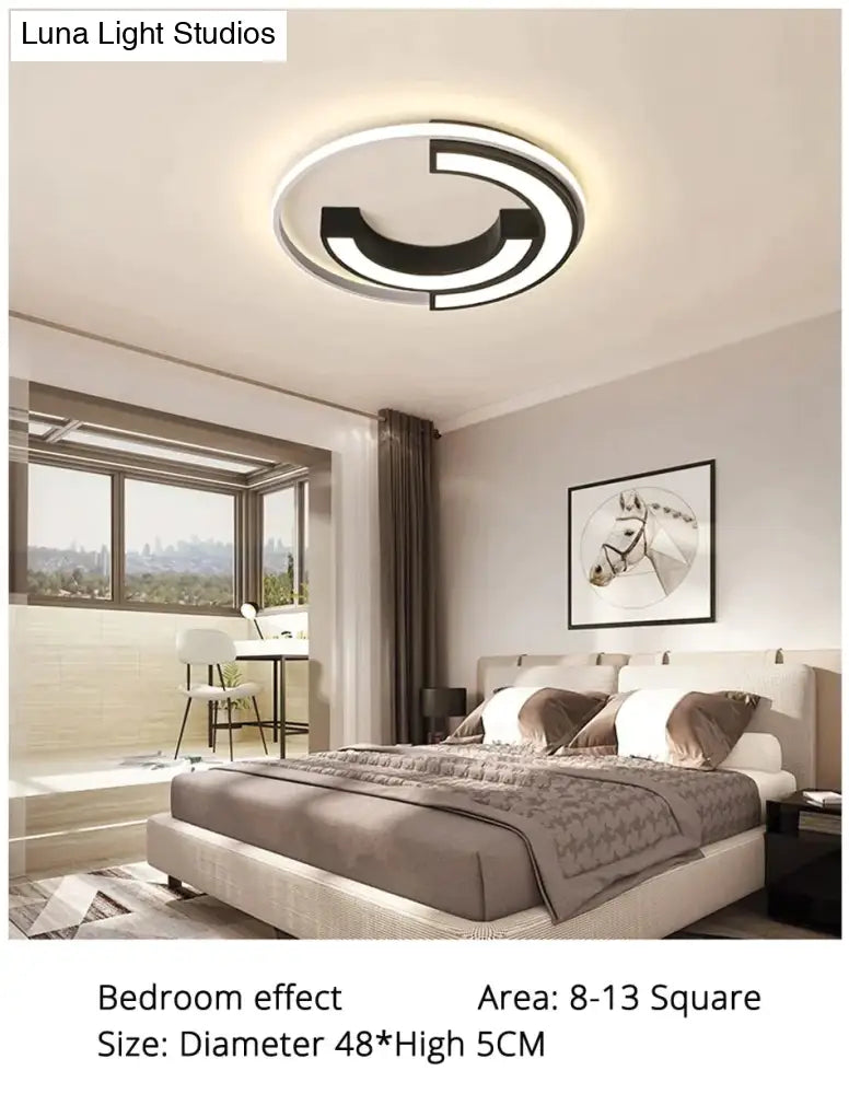 Ceiling Lights Round Shape LED Ceiling Light For Bedroom Kids Luminaire Creative Lighting Fixture Kids Room Lighting
