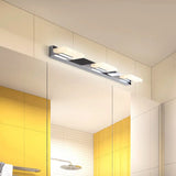 Chrome Wall Sconce With Brick Acrylic Shade For Bathroom Vanity - Choose From 2/3/5 Warm White