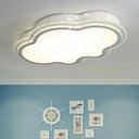 Cloud - Themed Led Flush Mount Ceiling Light For Kindergarten White / 21.5’