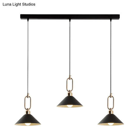 Colorful Cone Hanging Light Macaron Pendant Ceiling Lamp For Dining Table