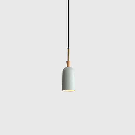 Colorful Macaron Pendant Light With Metal Shade - Industrial Hanging Lamp Green / 4’