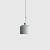 Colorful Macaron Pendant Light With Metal Shade - Industrial Hanging Lamp Green / 8’