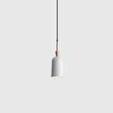 Colorful Macaron Pendant Light With Metal Shade - Industrial Hanging Lamp White / 4’