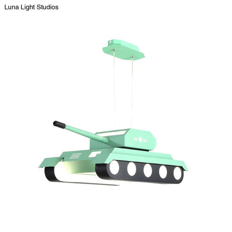 Colorful Tank Pendant Led Chandelier Light For Boys Bedroom