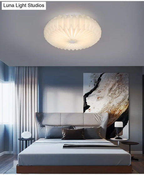 Contemporary Acrylic Flower Flush Mount Ceiling Light For Bedroom