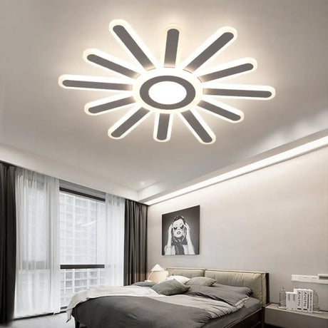 Contemporary Acrylic Led Ceiling Lamp In White For Study Room Hallway / 23.5’ Warm