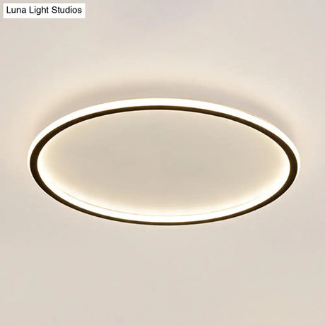 Contemporary Aluminum Flushmount Lights - Stylish Ceiling Fixture For Living Room