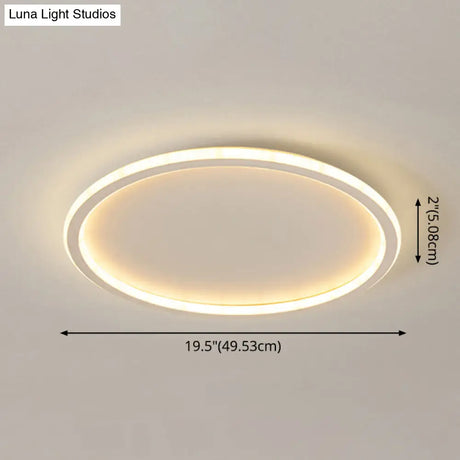 Contemporary Aluminum Flushmount Lights - Stylish Ceiling Fixture For Living Room