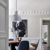 Contemporary Aluminum Pendant Light With Bowl Shade - Ideal For Meeting Rooms Grey