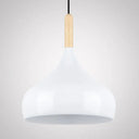 Contemporary Aluminum Pendant Light With Onion Shade – Ideal For Balcony Or Hallway 9.5/12/14