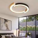 Contemporary Bedroom Ceiling Lamp - 2 - Arch Bridge Design Acrylic Led Light 15’/19’ Width