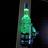 Contemporary Crystal Wall Lamp With Bottle Shape In Multi Color Light Ideal For Bars And Cafes Clear