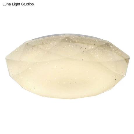 Contemporary Geometric Flush Mount Acrylic Ceiling Light For Bedroom