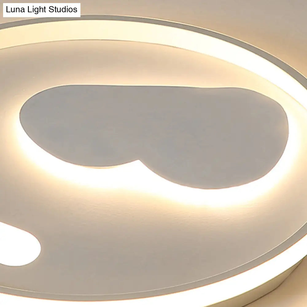 Contemporary Heart Ceiling Lamp – Led Acrylic Flush Mount Light For Hotel Hallway