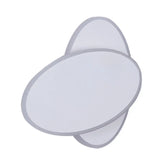 Contemporary Led Double Oval Wall Sconce Light With Acrylic Shade In White/Black Finish - Warm/White