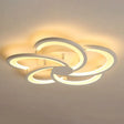 Contemporary Led Flower Flush Ceiling Light: Acrylic Living Room Lighting Fixture 5 / White