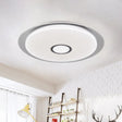 Contemporary Led Flush Mount Light In White/Natural For Living Room White / Natural